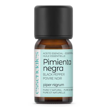 Aceite esencial de Pimienta negra, 100% puro y natural, 10 ml.