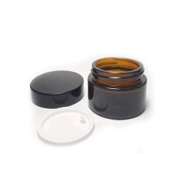 Frasco para crema vidrio ámbar 30 ml