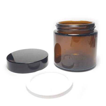 Frasco para crema vidrio ámbar 100 ml