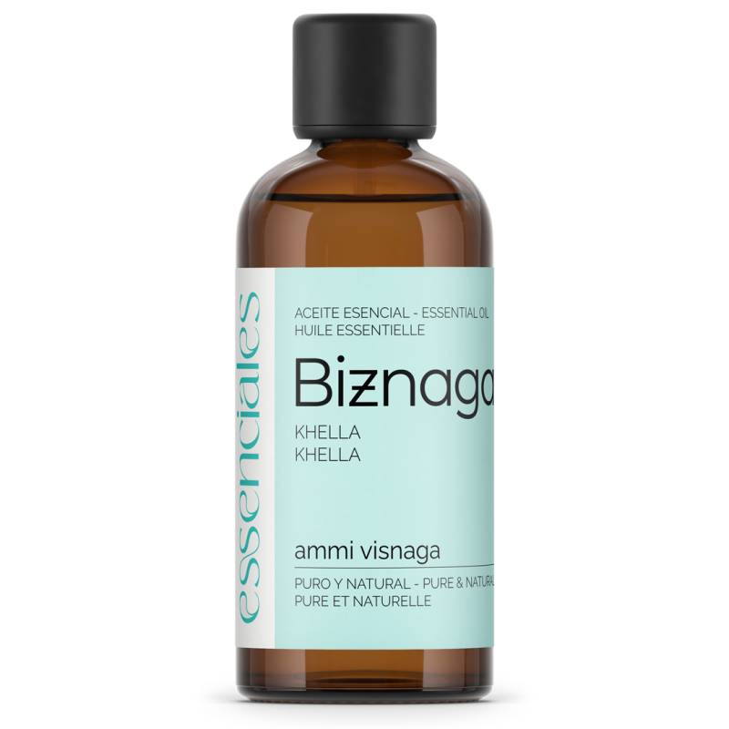 Aceite esencial de Biznaga, 100% puro y natural, 100 ml.
