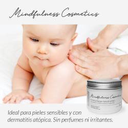 Hypoallergenic organic base cream for sensitive and young skin care.