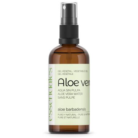 Aloe Vera Water, Pure and 100% natural, includes spray cap, 100 ml.