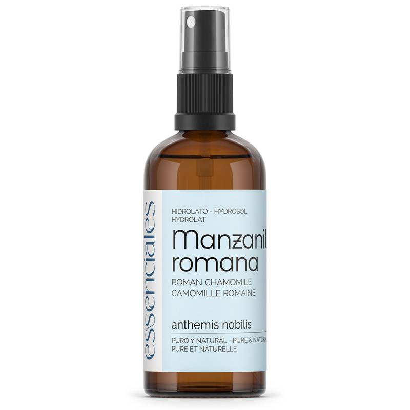 Agua de Manzanilla romana 100% pura y natural, hidrolato genuino de camomila romana, 100 ml.