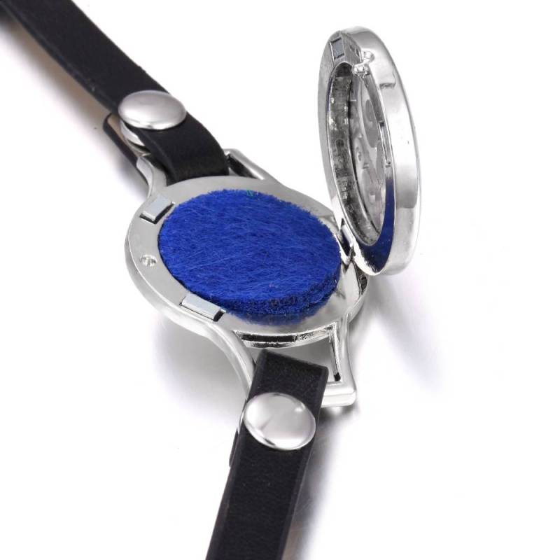 Aromatherapy Locket Bracelet - Hearts Design - Long Strap