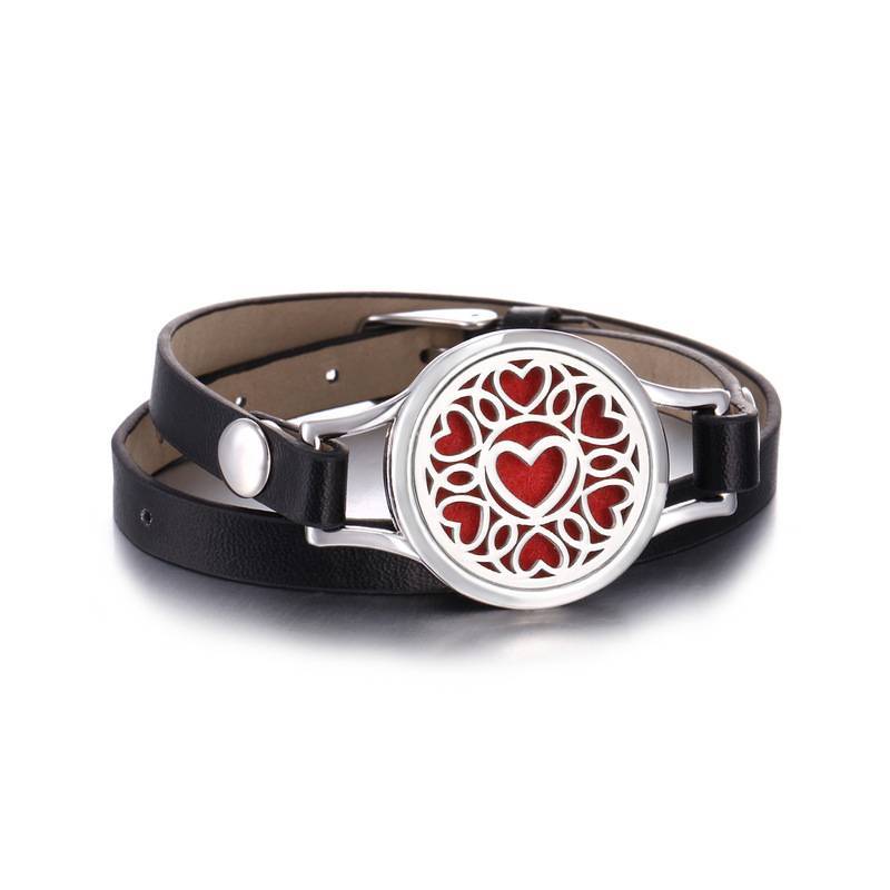Bracelet diffuseur d'aromathérapie Cœurs| Essenciales.com