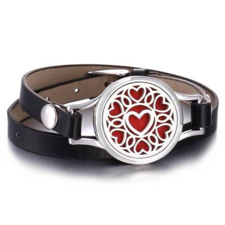 Bracelet diffuseur d'aromathérapie Cœurs| Essenciales.com