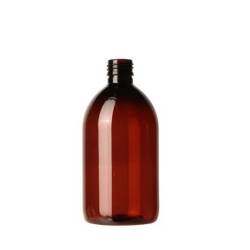 Botella 500 ml - plástico ámbar