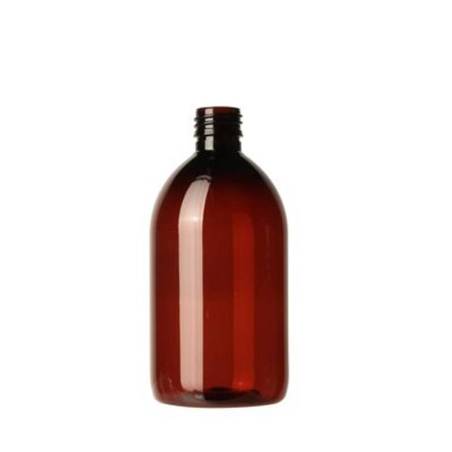 Botella 500 ml - plástico ámbar