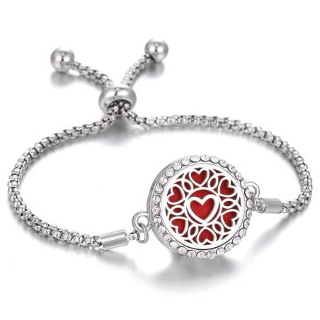 Pulsera cadena de Aromaterapia - Corazones