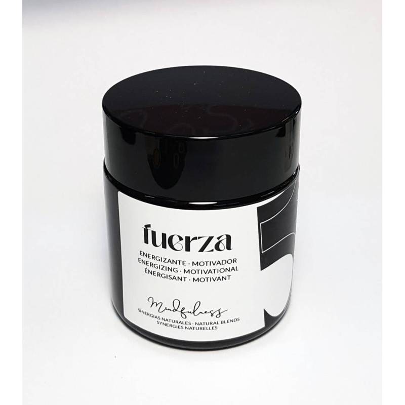 Bougie d'aromathérapie avec huiles essentielles Force