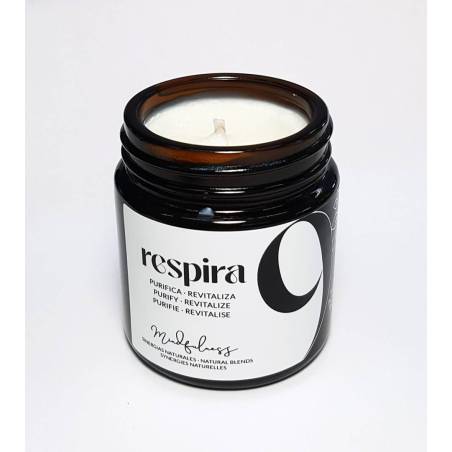 Aromatherapie-Kerze mit ätherischen Ölen Atme