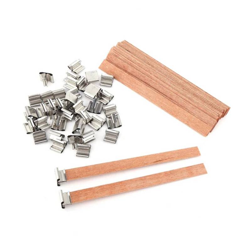 Holzdocht für Kerzen (Packung mit 10 Stück)