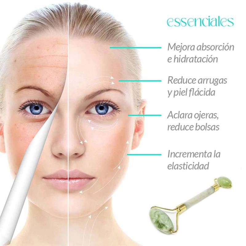 Jade facial massage roller, where to use