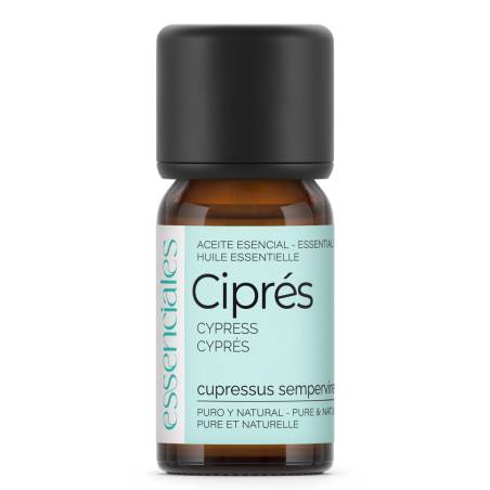 Aceite esencial de Ciprés, 100% puro y natural, 10 ml.