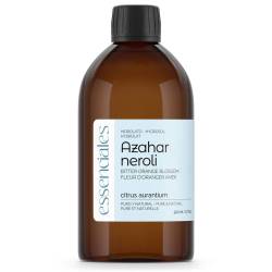 Agua de azhar natural, hidrolato puro y natural de Azahar, flor de naranja amarga. 500 ml