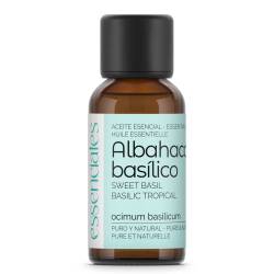 Aceite esencial de Albahaca basílico, 100% puro y natural, 30 ml.