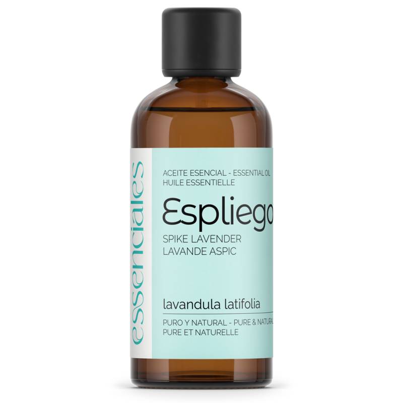 Aceite esencial de Espliego, 100% puro y natural, 100 ml.