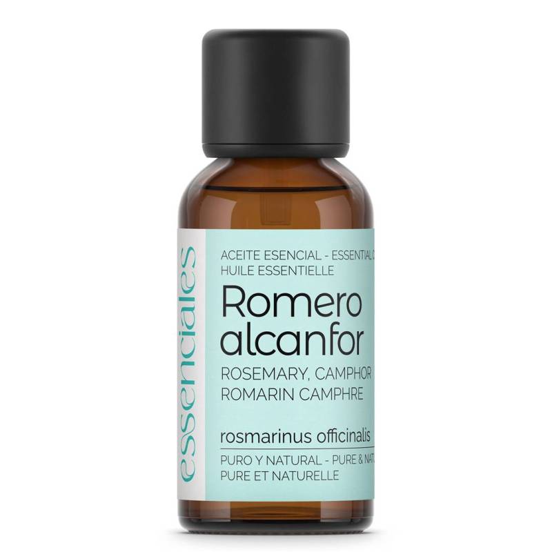 Aceite esencial de Romero alcanfor, 100% puro y natural, 30 ml.