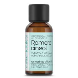 Aceite esencial de Romero cineol, 100% puro y natural, 30 ml.