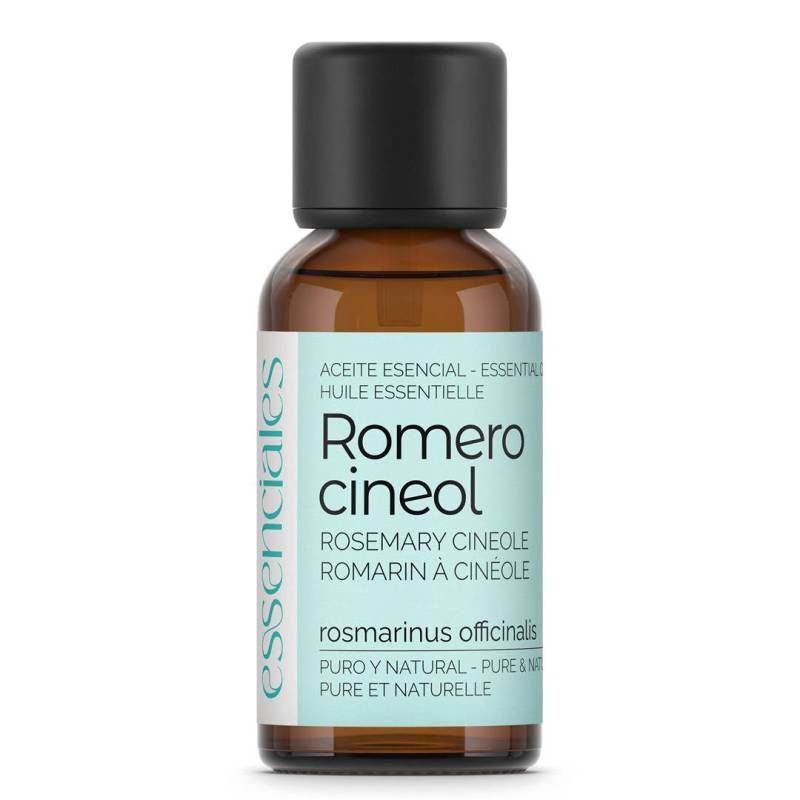 Aceite esencial de Romero cineol, 100% puro y natural, 30 ml.