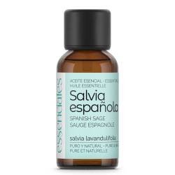 Aceite esencial de Salvia española, 100% puro y natural, 30 ml.