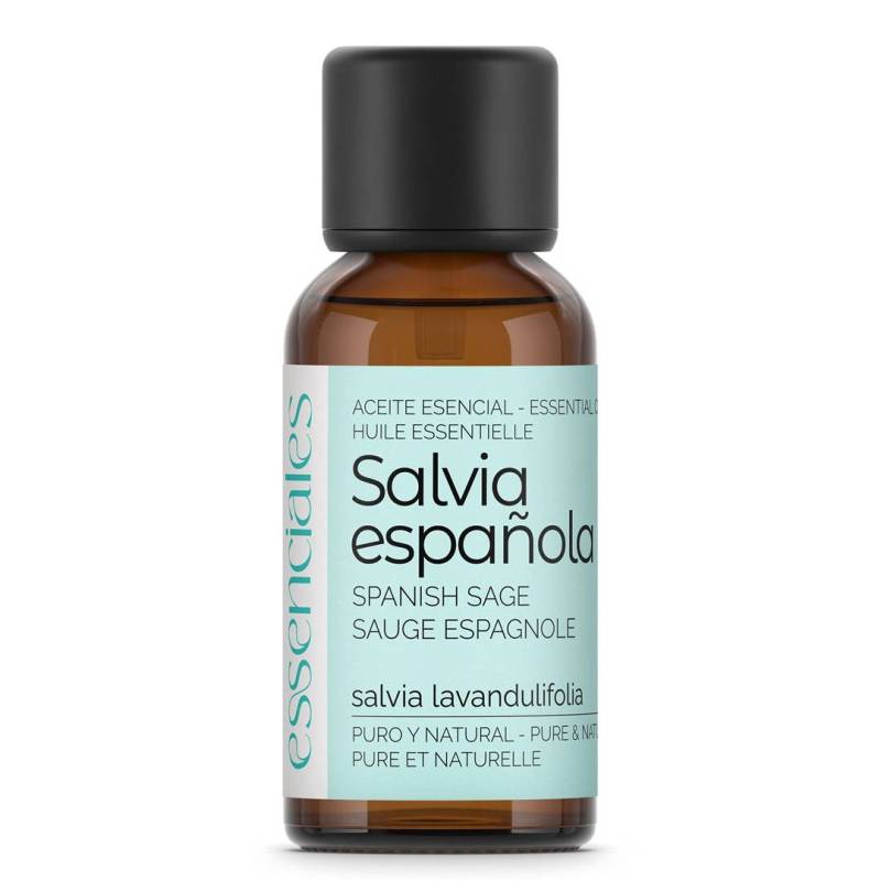 Aceite esencial de Salvia española, 100% puro y natural, 30 ml.