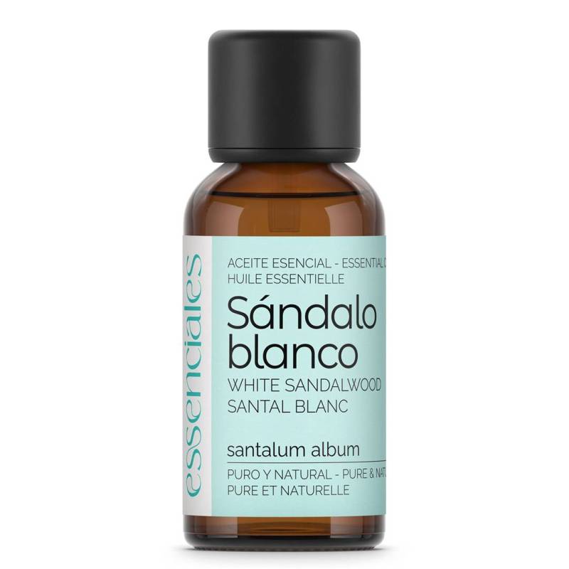Aceite esencial de Sándalo blanco, 100% puro y natural, 30 ml.