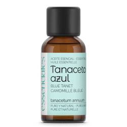 Aceite esencial de Tanaceto azul camazuleno, 100% puro y natural, 30 ml.