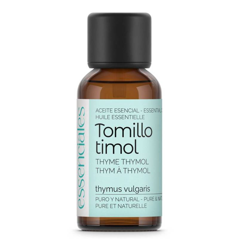 Aceite esencial de Tomillo timol, 100% puro y natural, 30 ml.