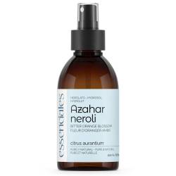 Agua de azhar natural, hidrolato puro y natural de Azahar, flor de naranja amarga, 200 ml.