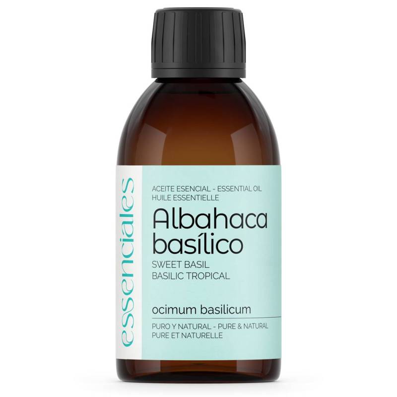Aceite esencial de Albahaca basílico, 100% puro y natural, 200 ml.