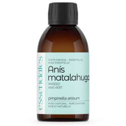 Aceite esencial de Anís Matalahúva, 100% puro y natural, 200 ml.