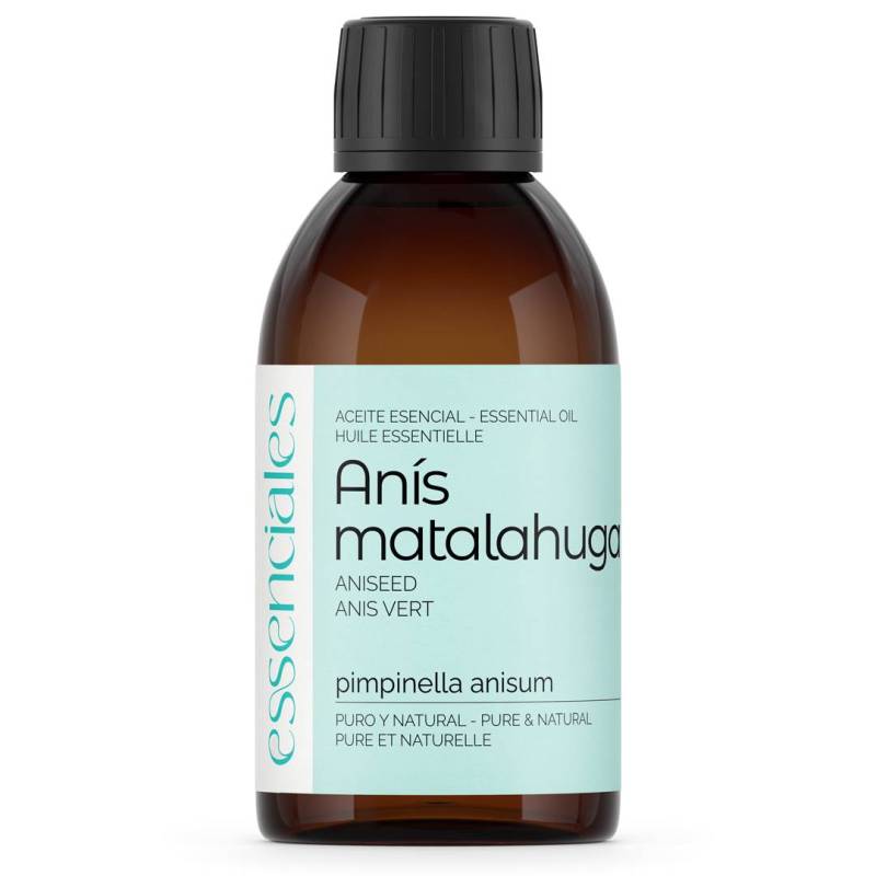 Aceite esencial de Anís Matalahúva, 100% puro y natural, 200 ml.
