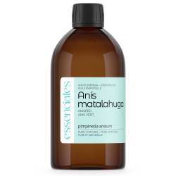 Aceite esencial de Anís Matalahúva, 100% puro y natural, 500 ml.