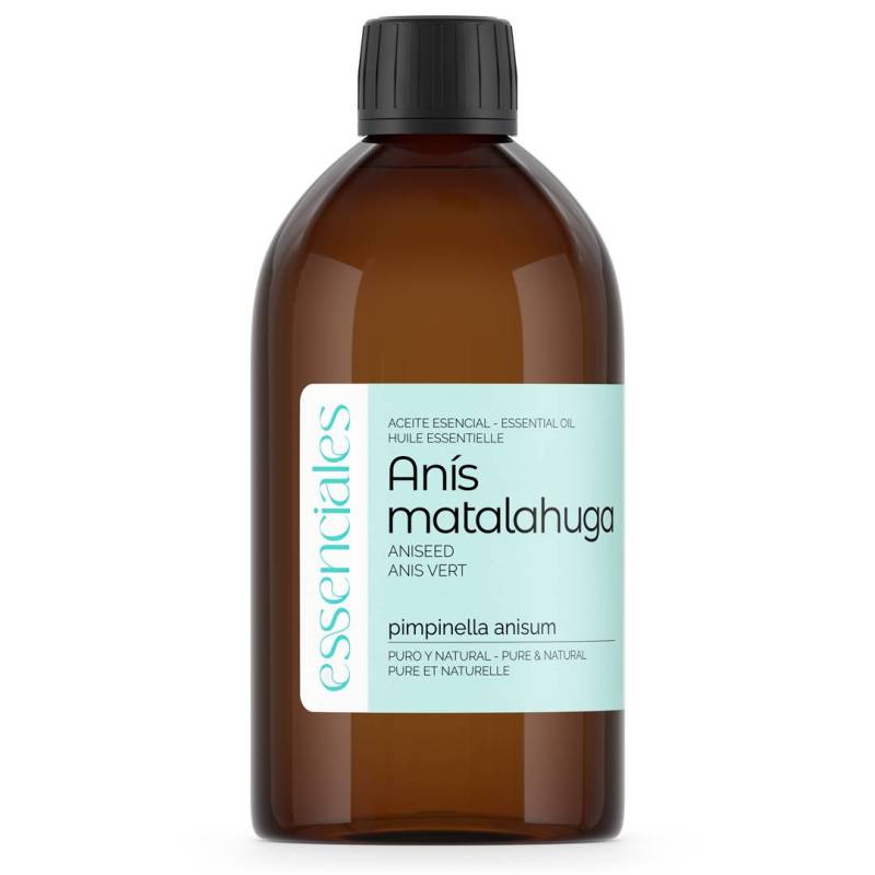 Aceite esencial de Anís Matalahúva, 100% puro y natural, 500 ml.