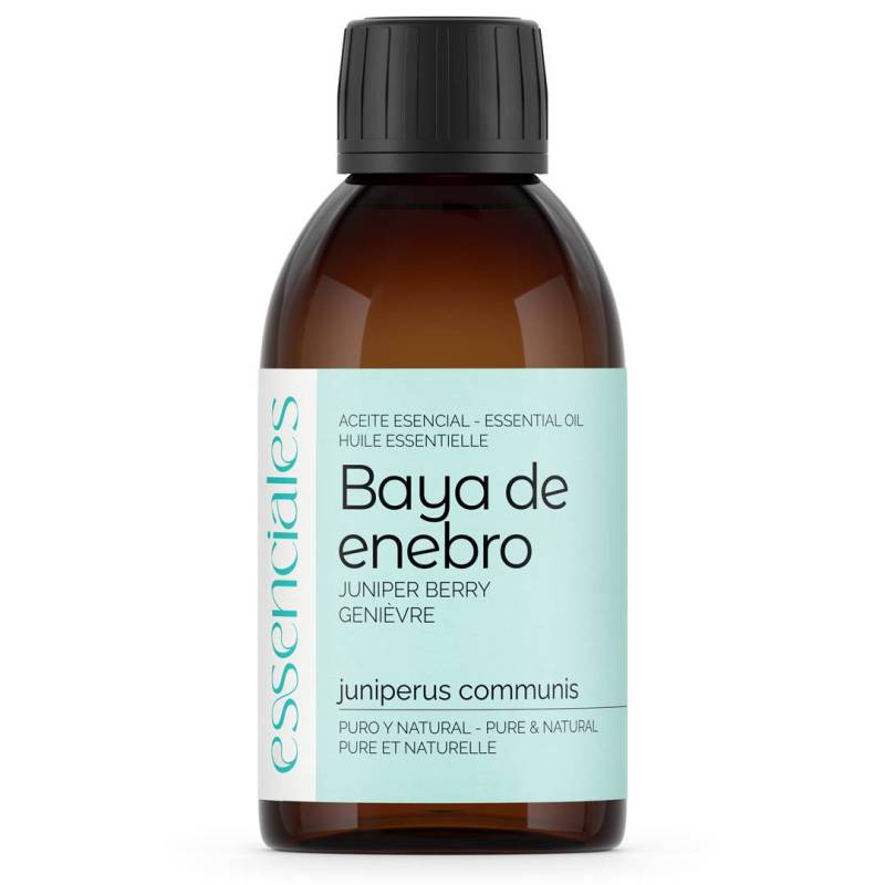 Aceite esencial de Baya de Enebro, 100% puro y natural,  200 ml.