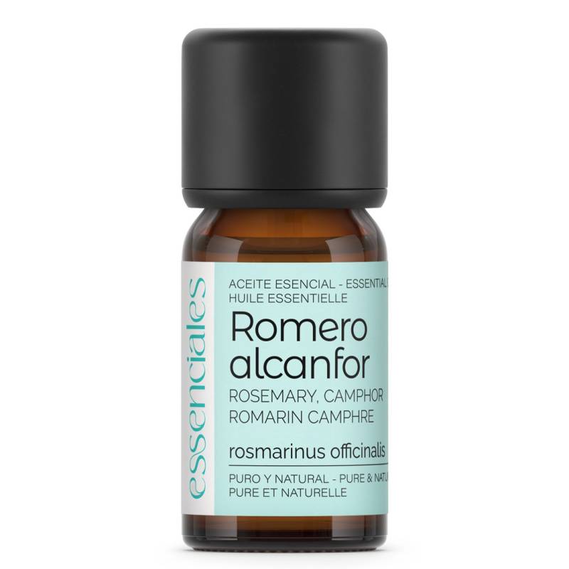 Aceite esencial de Romero alcanfor, 100% puro y natural, 10 ml.
