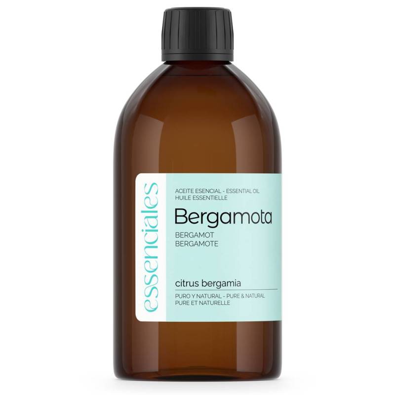 Aceite esencial de Bergamota, 100% puro y natural, 500 ml.