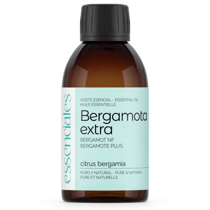 Aceite esencial de Bergamota Extra (entera, sin fraccionar), 100% puro y natural,200 ml.
