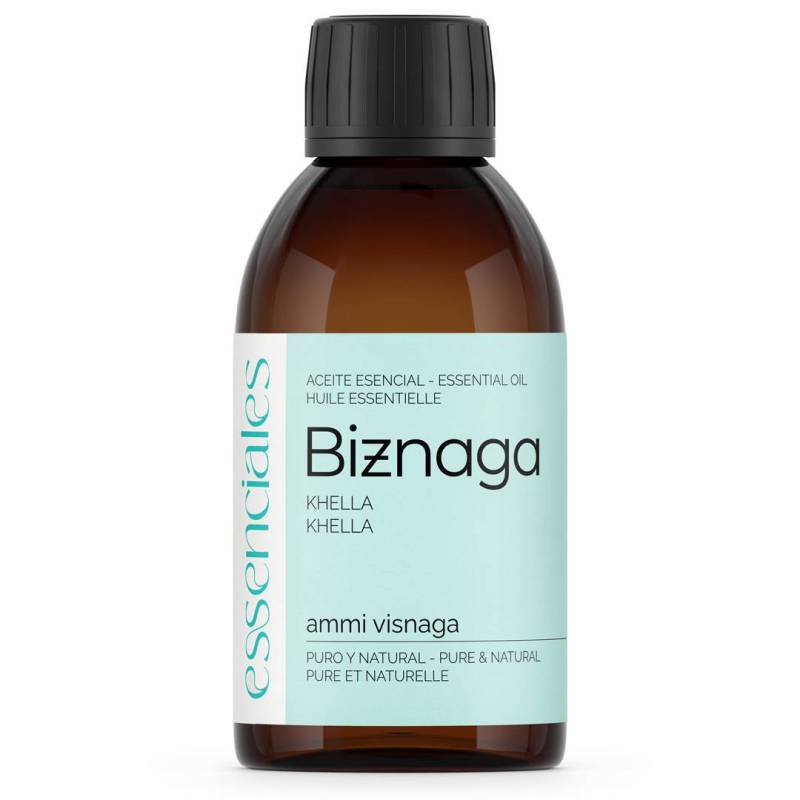 Aceite esencial de Biznaga, 100% puro y natural, 200 ml.