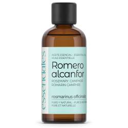 Aceite esencial de Romero alcanfor, 100% puro y natural, 100 ml.
