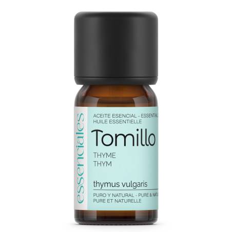 Aceite esencial de Tomillo ibérico, 100% puro y natural, 10 ml.