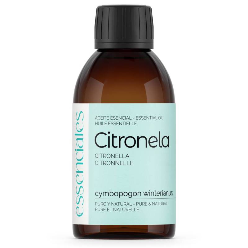 Aceite esencial de Citronela, 100% puro y natural, 200 ml.