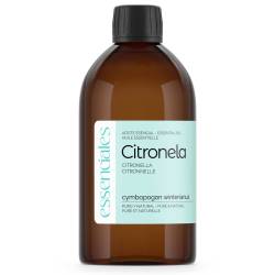 Aceite esencial de Citronela, 100% puro y natural, 500 ml.
