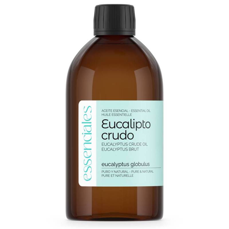 Aceite esencial de Eucalipto, crudo (sin fraccionar), 100% puro y natural, 500 ml.