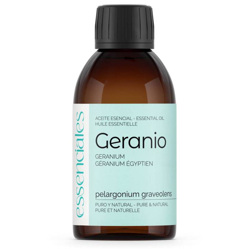 Aceite esencial de Geranio, 100% puro y natural, 200 ml.