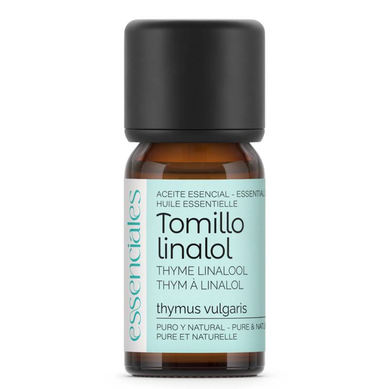 Aceite esencial de Tomillo linalol, 100% puro y natural, 10 ml.
