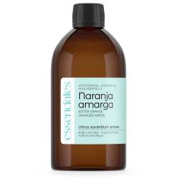Aceite esencial de Naranja amarga, 100% puro y natural, 500 ml.