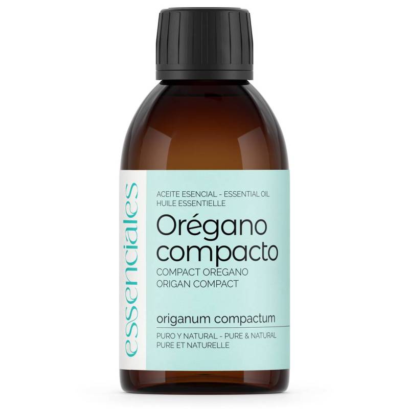 Aceite esencial de Orégano compacto, orégano salvaje o extremeño, 100% puro y natural, 200 ml.