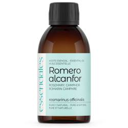 Aceite esencial de Romero alcanfor, 100% puro y natural, 200 ml.